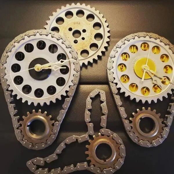 HOT SALE 49% OFFđ„SMALL BLOCK TIMING CHAIN CLOCK
