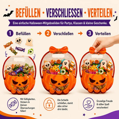 🎁Halloween Goodie Bags – Clear Cauldron Candy Favor Bags