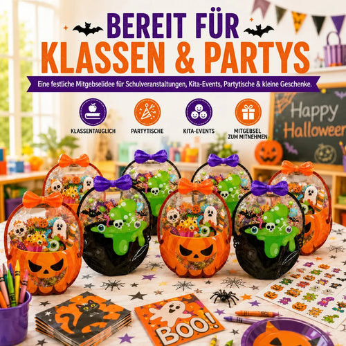 🎁Halloween Goodie Bags – Clear Cauldron Candy Favor Bags