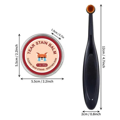 🐱🐶Pet Tear Stain Protection Cream & Brush Set