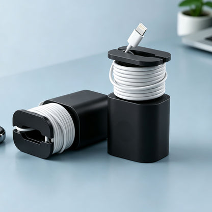 🔋 2 PACK 2-in-1 Charger Cable Organizer & Protective Wrap