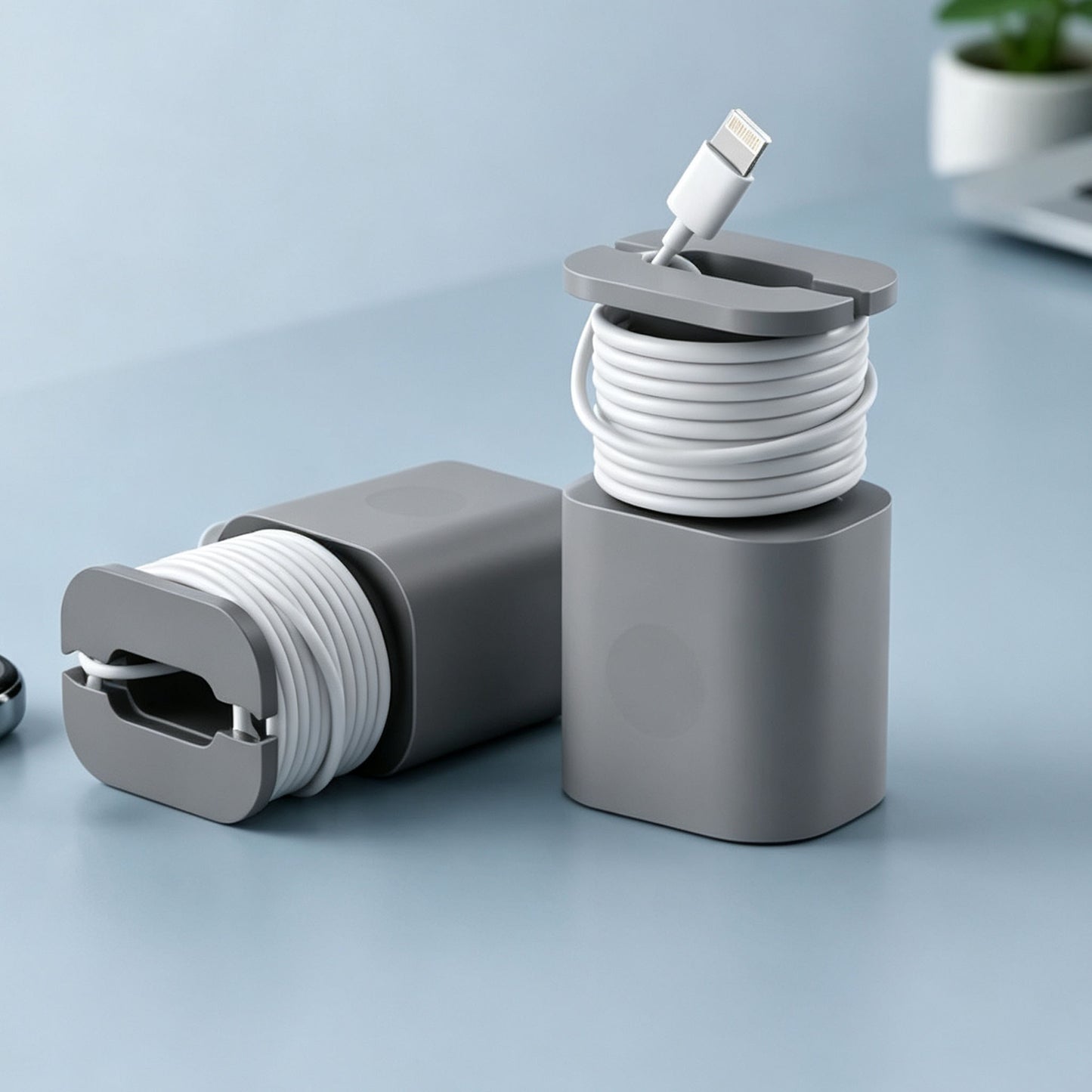 🔋 2 PACK 2-in-1 Charger Cable Organizer & Protective Wrap