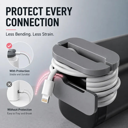 🔋 2 PACK 2-in-1 Charger Cable Organizer & Protective Wrap