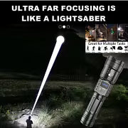 ✨high-power flashlight with bright telescopic zoom light