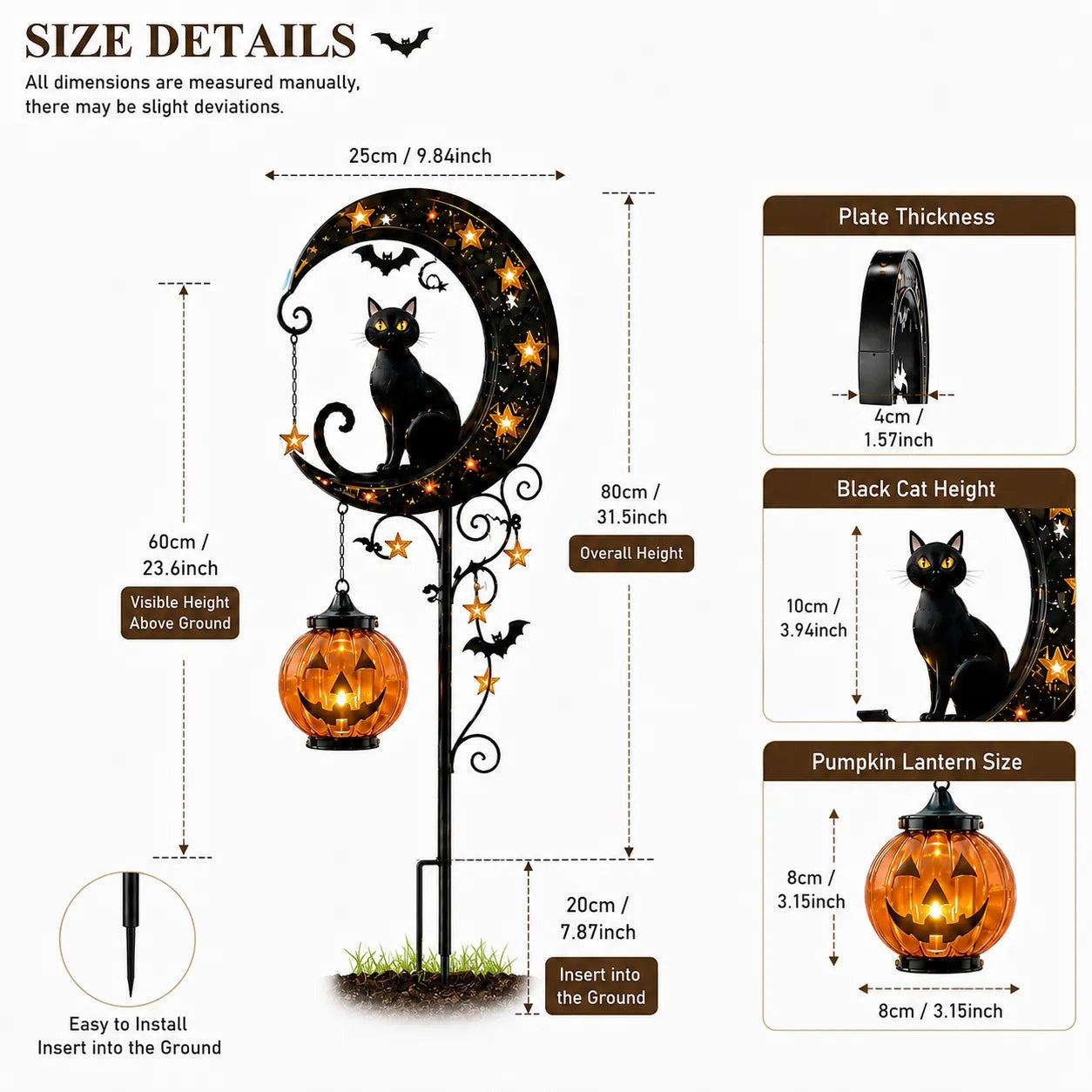 🎃 Halloween Early Bird Sale | Pumpkin Moon Garden Stake Light
