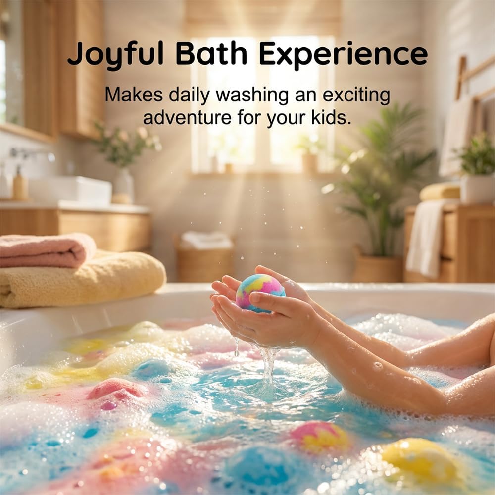 🔥Limited Time Promotion 50% OFF🔥12-Piece Bath Bomb Gift Set for Kids