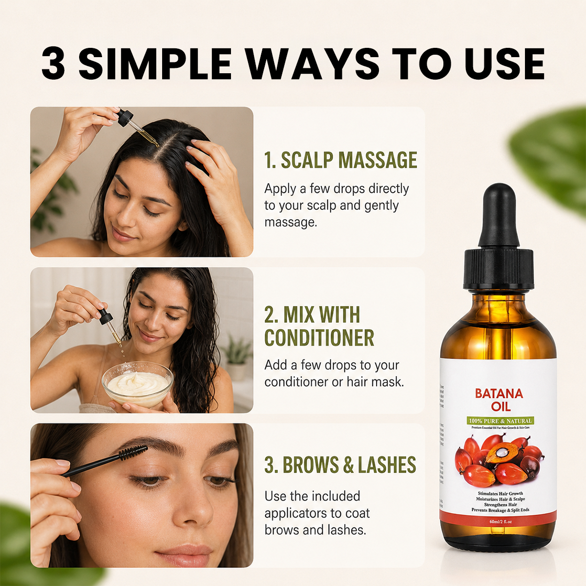 Pure Batana Hair Oil with Rosemary