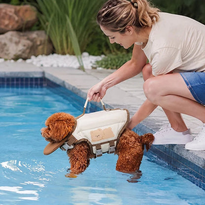 Cute Animal Dog Life Jacket – Fun Swimming Vest for Dogs, Safe & Comfortable Floatation Gear 