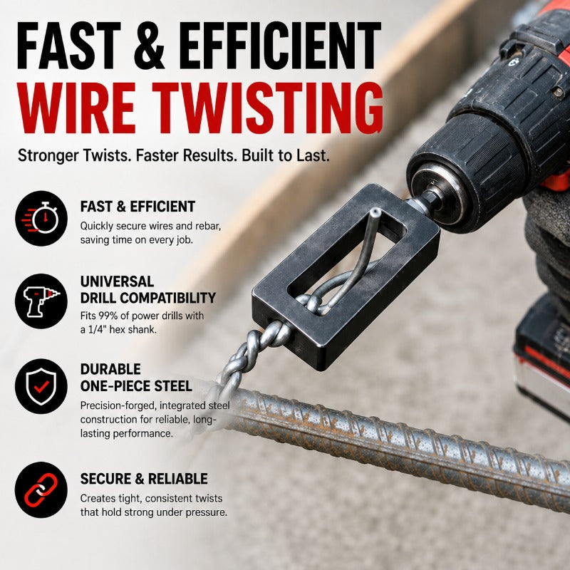 Hicysc™ — Turn Your Drill Into a Powerhouse for Rock-Solid, Effortless Wire Ties