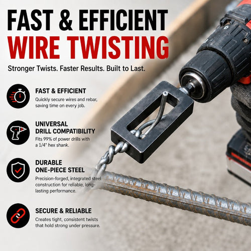 Hicysc™ — Turn Your Drill Into a Powerhouse for Rock-Solid, Effortless Wire Ties