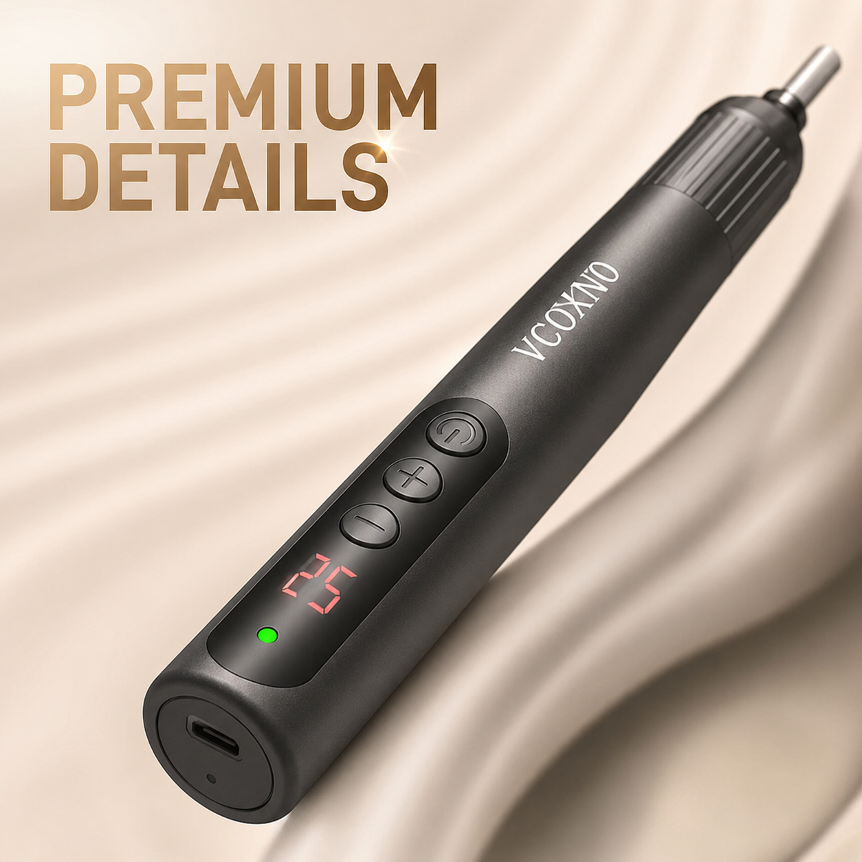 Pen-Shaped Rechargeable Nail Drill