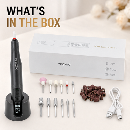 Pen-Shaped Rechargeable Nail Drill
