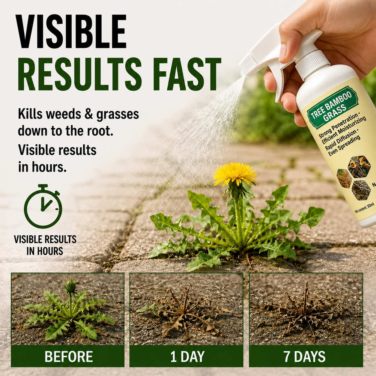 🔥🔥2026 SALE - Fast-Acting Natural Weed & Grass Killer Spray