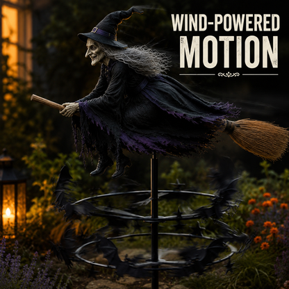 🔥50% Off Last Day -Halloween Early Bird Special🧙‍♀️ The Enchanted Witch Garden Wind Spinner