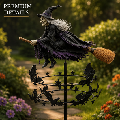🔥50% Off Last Day -Halloween Early Bird Special🧙‍♀️ The Enchanted Witch Garden Wind Spinner