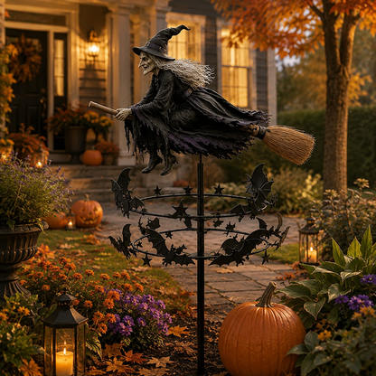 🔥50% Off Last Day -Halloween Early Bird Special🧙‍♀️ The Enchanted Witch Garden Wind Spinner