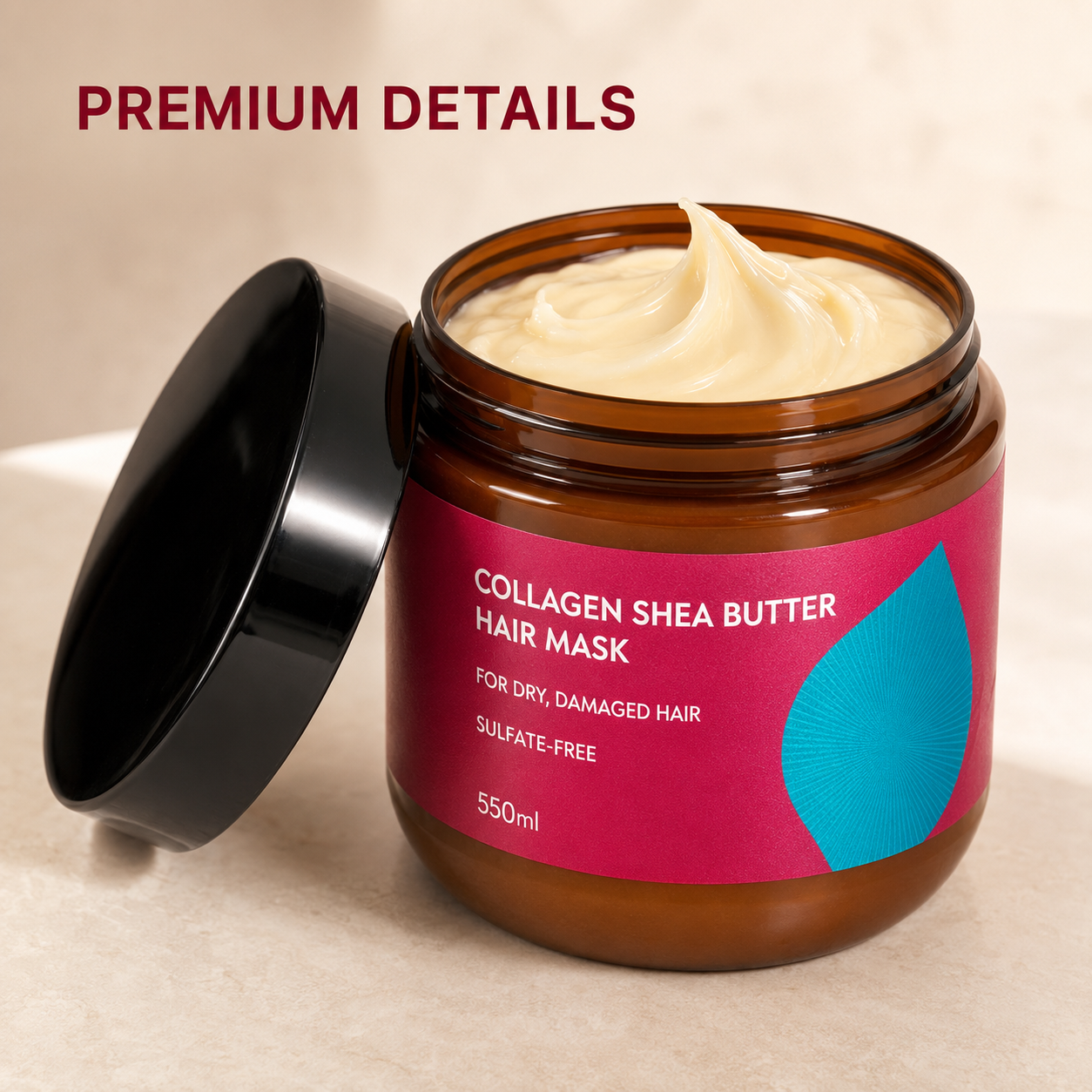 Instant Liquid Silk Collagen & Shea Butter Hair Mask – Deep Repair for Dry & Frizzy Hair