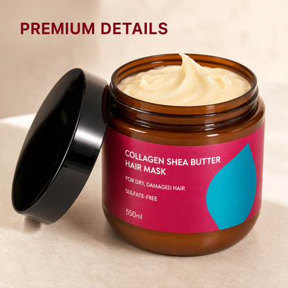 Instant Liquid Silk Collagen & Shea Butter Hair Mask – Deep Repair for Dry & Frizzy Hair