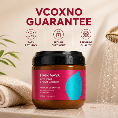 Instant Liquid Silk Collagen & Shea Butter Hair Mask – Deep Repair for Dry & Frizzy Hair
