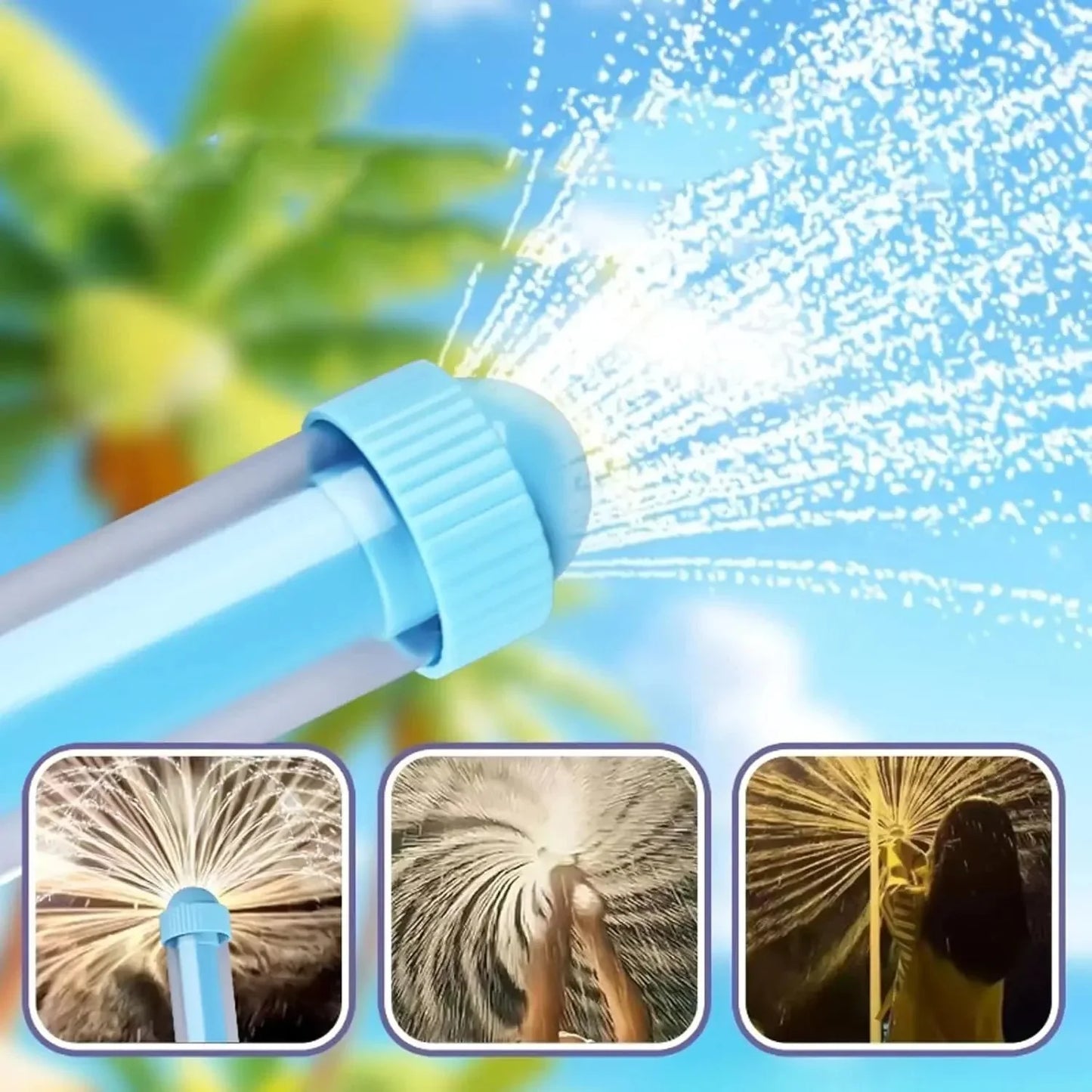 💦🎇360° Rotary Firework Water Blasters - Rapid-Fill Pump Action Pool Cannons for Summer Outdoor Games (Ages 3+)