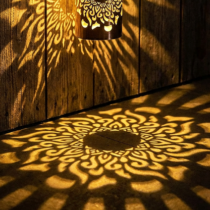🌀💥Limited Sale Buy 2 Get 1 Free🌞💡Solar Mandala Wall Light Outdoor Garden Fence Projector Lamp Patio Ambient Decor