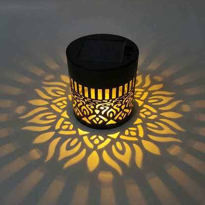 🌀💥Limited Sale Buy 2 Get 1 Free🌞💡Solar Mandala Wall Light Outdoor Garden Fence Projector Lamp Patio Ambient Decor